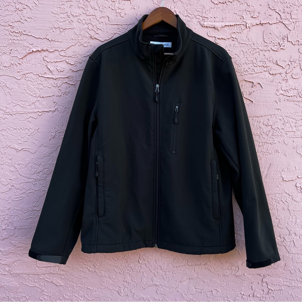 Amazon Essentials Black Full Zip Jacket Size Large - image 1